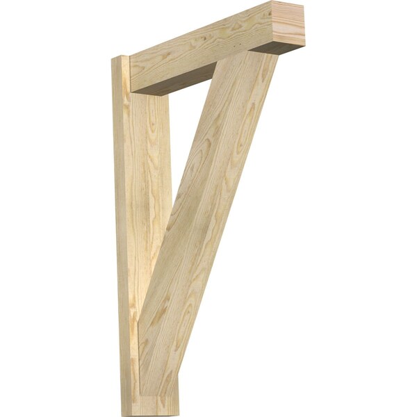 Ekena Millwork Traditional Block Rough Sawn Outlooker, Douglas Fir, 6"W x 26"D x 38"H OUT06X26X38TRA05RDF - main